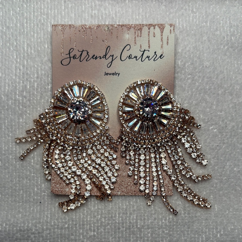 Gold and Silver Statement Earrings